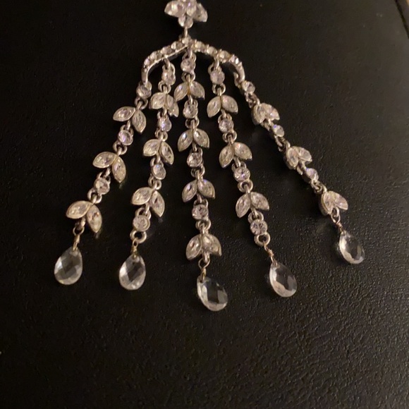 Carolee vintage chandelier rhinestone necklace - Picture 2 of 5